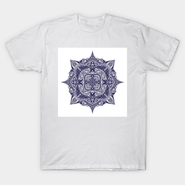 Mandala 06 (Light Edition) T-Shirt by PHAZED